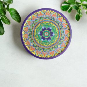 Divine Mandala Wall Decor - Wooden Wall Plate