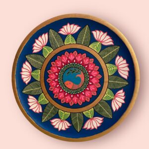 Lotus Fish Spiritual Mandala Wall Plate