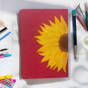 Handpainted Sunflower Diary